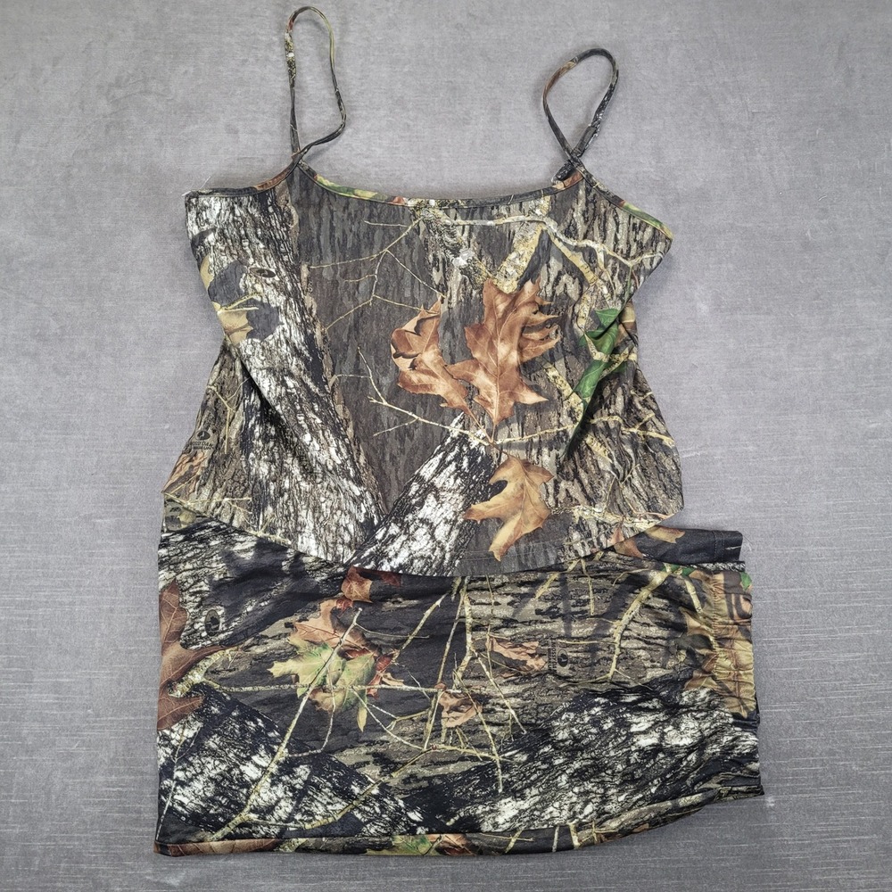 Hatchie Mossy Oak Break‎ Up Camo Cami and Pants Set Womens XL L Camouflage